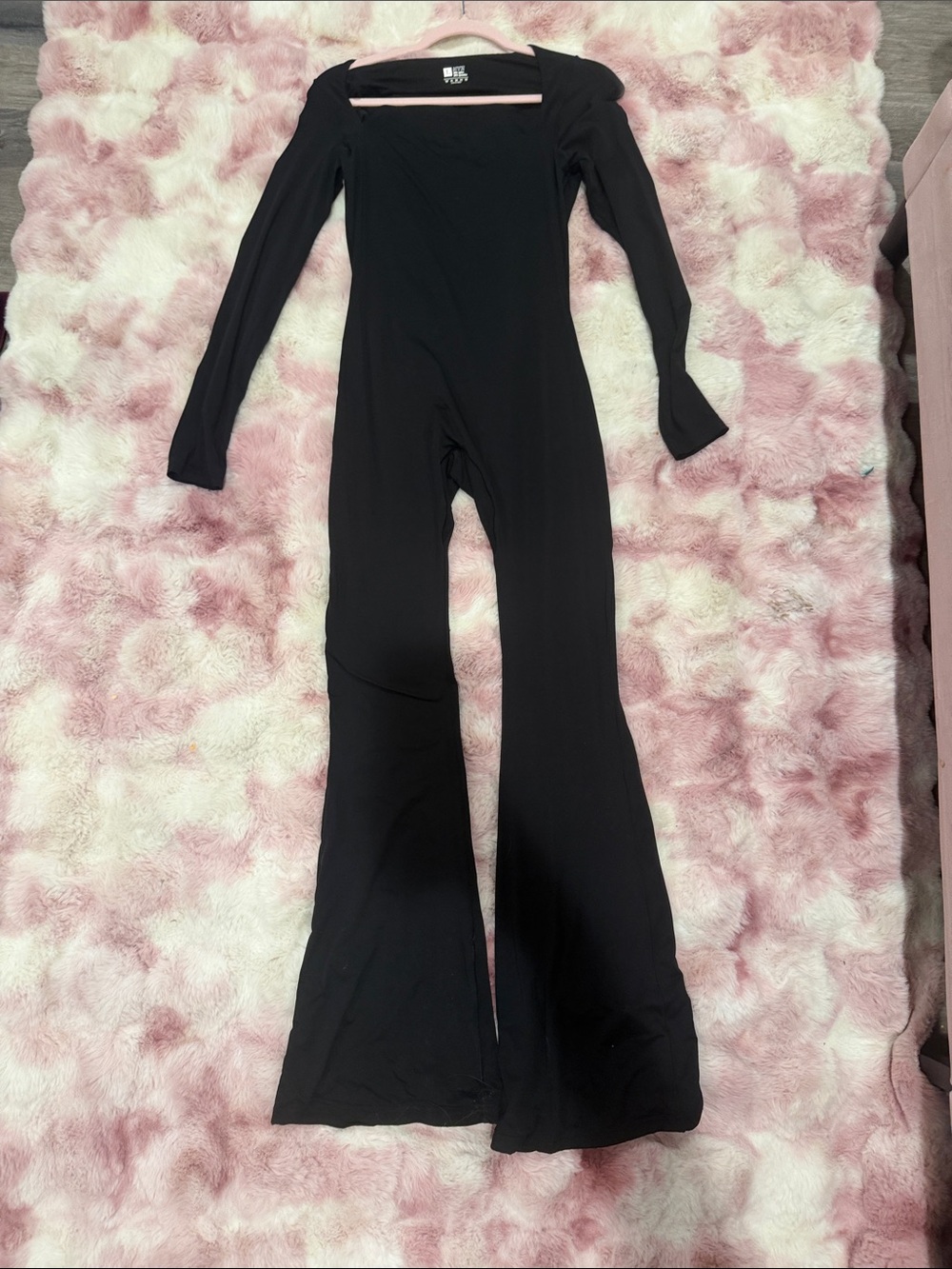 Black Long silky soft Sleeve Flared Jumpsuit - Women Pants & Jumpsuits